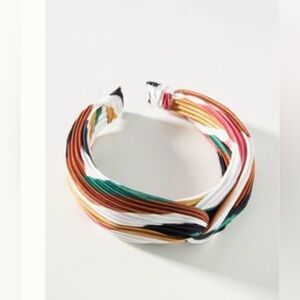 Anthropologie Pleated Stripe Headband